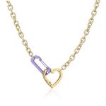 Gold Plate 18K Gold Jewelry Set Stainless Steel Necklace Earring Set Spray Paint