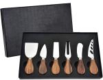 Stainless Steel Wood Handle Cheese Knives 4 - 6 Pieces customized Logo