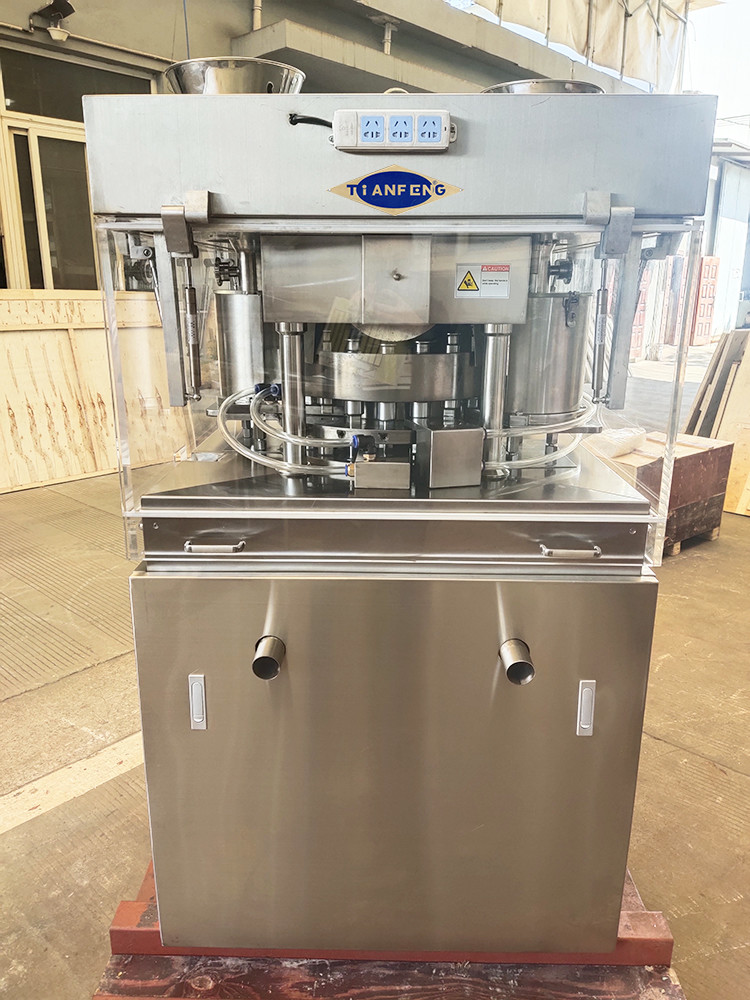 Powerful Worm Gear Drive Pharmaceutical Press Pill Machine For Salt Cube