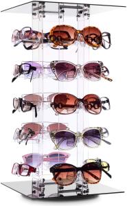 China 20 Frames Acrylic Rotating Sunglasses Display Stand Eyewear Holder wholesale