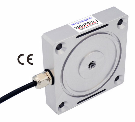 low profile compression force transducer 500N 1kN 2kN
