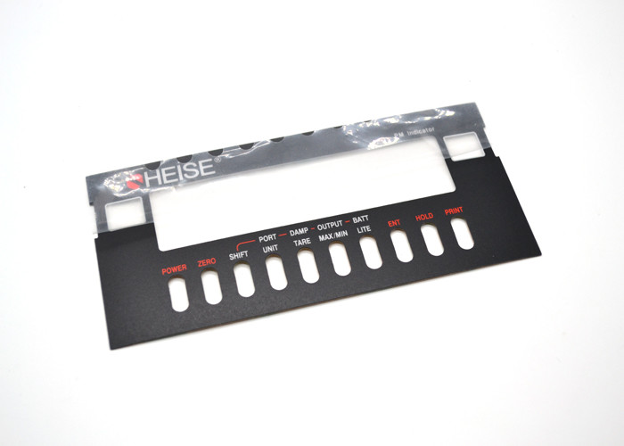 Flat Non Tactile Membrane Panel Switch With Clear Display Window On Graphic Overlay