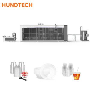 China Cup Packaging Plastic forming Vacuum Thermoforming Machine 120mm Depth wholesale