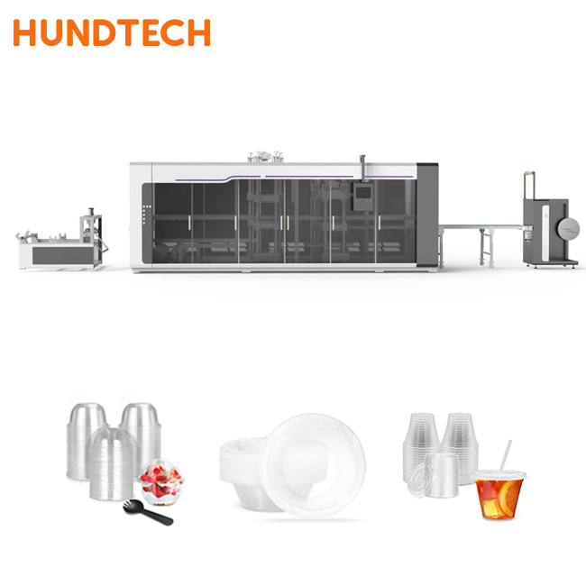 Cup Packaging Plastic forming Vacuum Thermoforming Machine 120mm Depth