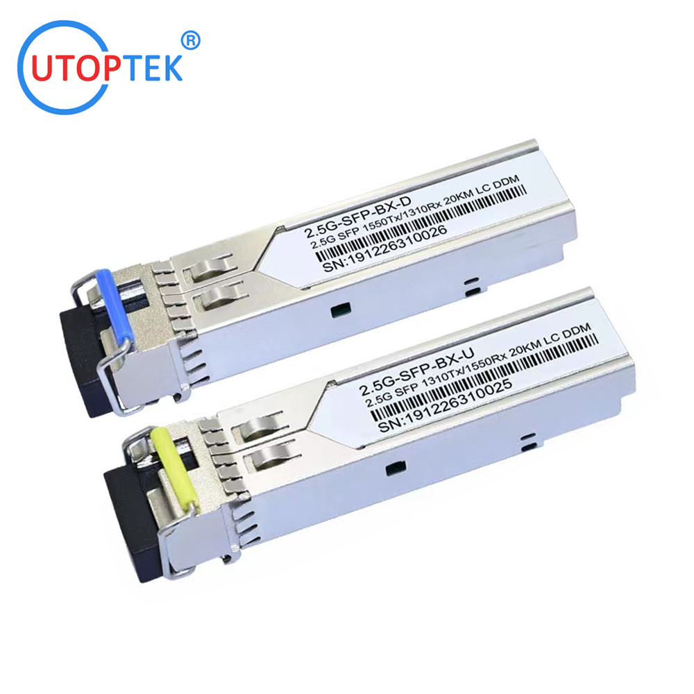 2.5Gb/s SFP Bidi LC 20km 1310/1550nm optical fiber Transceiver Module DDM for cisco/huawei/Aruba/HP