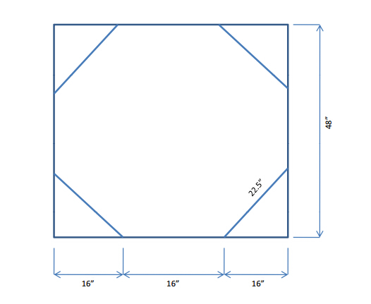 Virgin PP 4-Panel baffle bag for the transportation / storage bulk goods