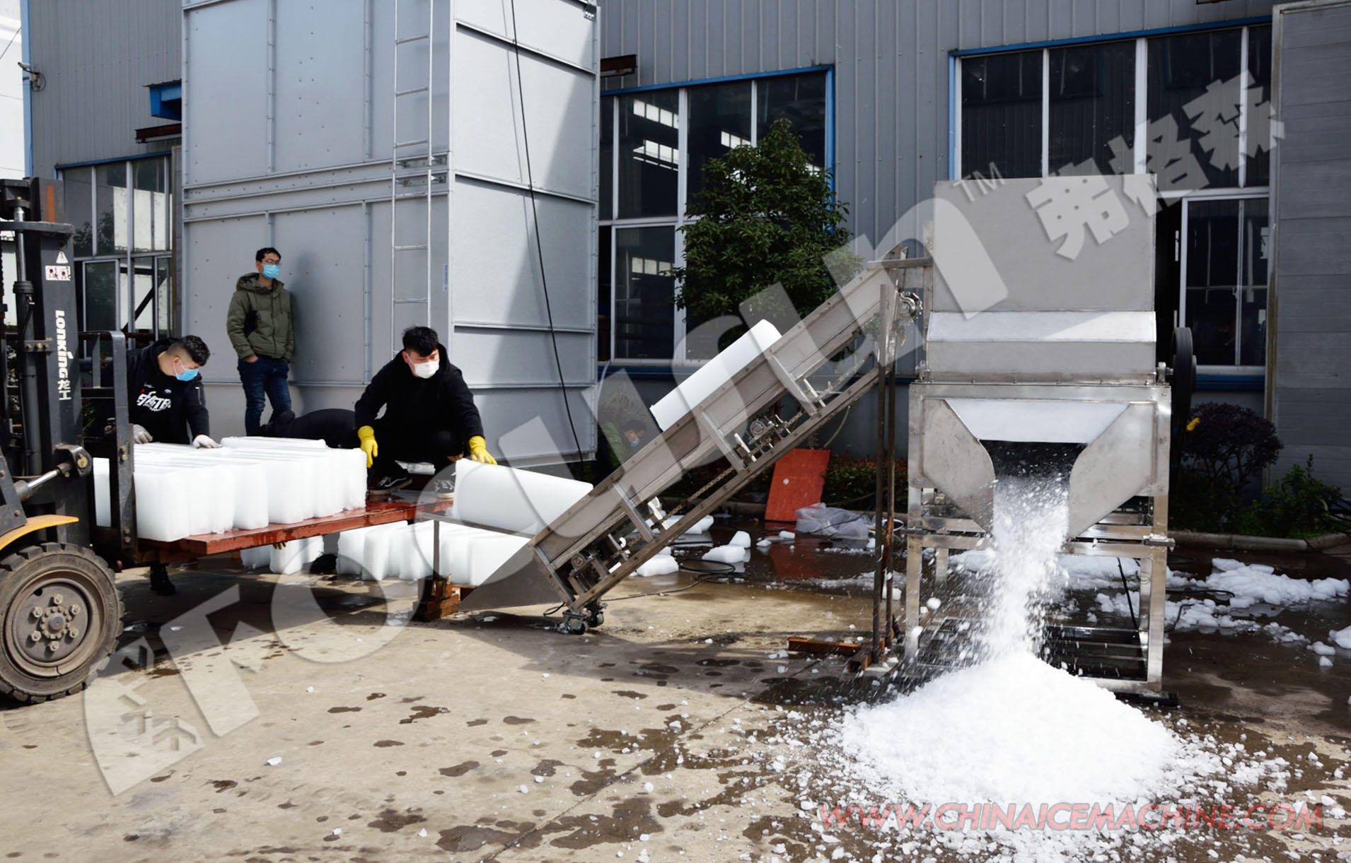 10ton Ice Storage Capacity Focusun Big Ice Block Making Machine for Hotel Industry