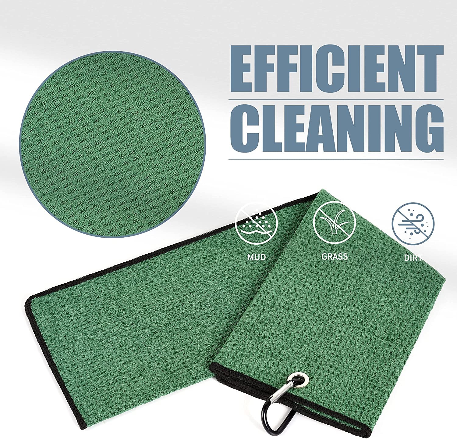 Factory Wholesale Golf Towel With Magnet Customized Logo Magnetic Clip For Golf Towel Removable From Towel New Arrival