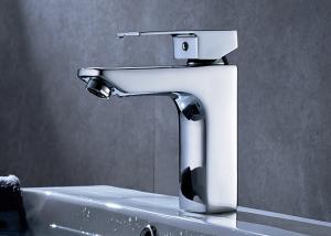 China ROVATE Counter Mounted Brass Bathroom Sink Mixer Single Zinc Handle wholesale