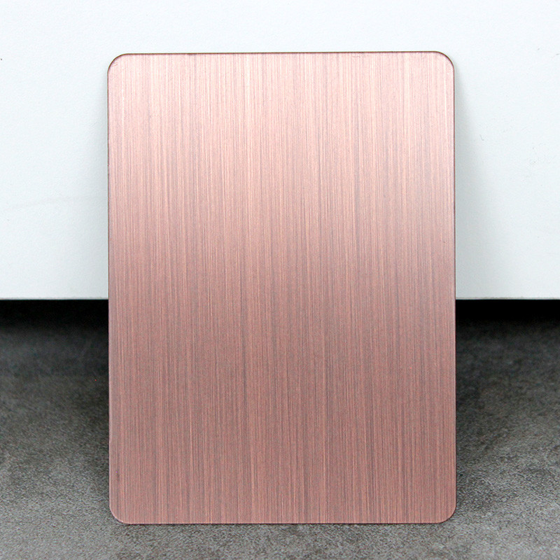 China Factory Price PVD coating Hairline Finish Fingerprint-resistant Stainless Steel Sheet