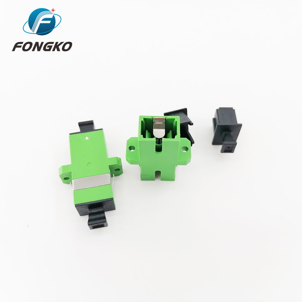 Metal Shrapnel LC Duplex Adaptor , APC Fiber Optic Adapters 0.20dB