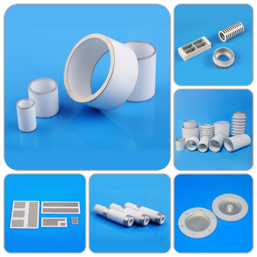 95% alumina Metallized ceramic insulator for vacuum interrupter