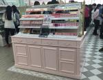 Pink Beauty Shop Makeup Display Cabinet Shelf For Cosmetics 900*350*2200mm
