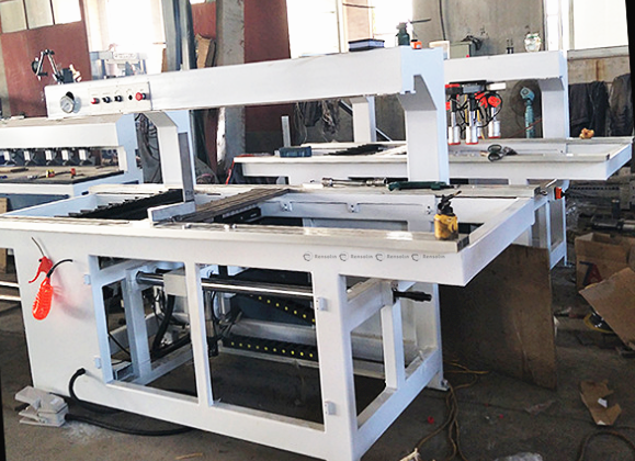 Double Row Wood Boring Machine Multi Axis Horizontal Boring Machine Wood 21 X 2mm