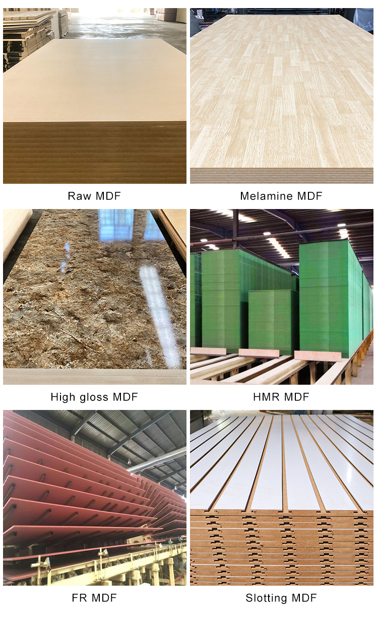 MDF Hardboard Modern wood fiberboard for interior design projects