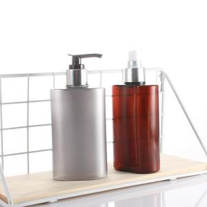China Square Gray Toiletries Plastic 200ml Shampoo Pump Bottles wholesale