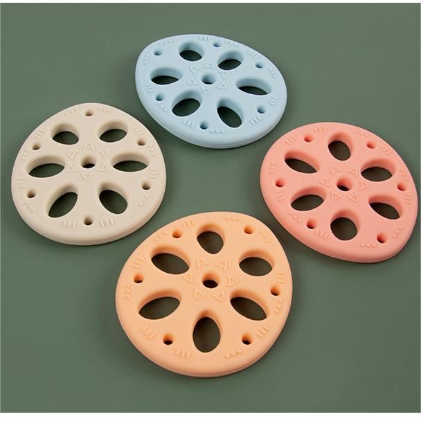 Custom Logo Kids Soft Silicone Teether Food Grade BPA Free Baby Safe Teething Toys