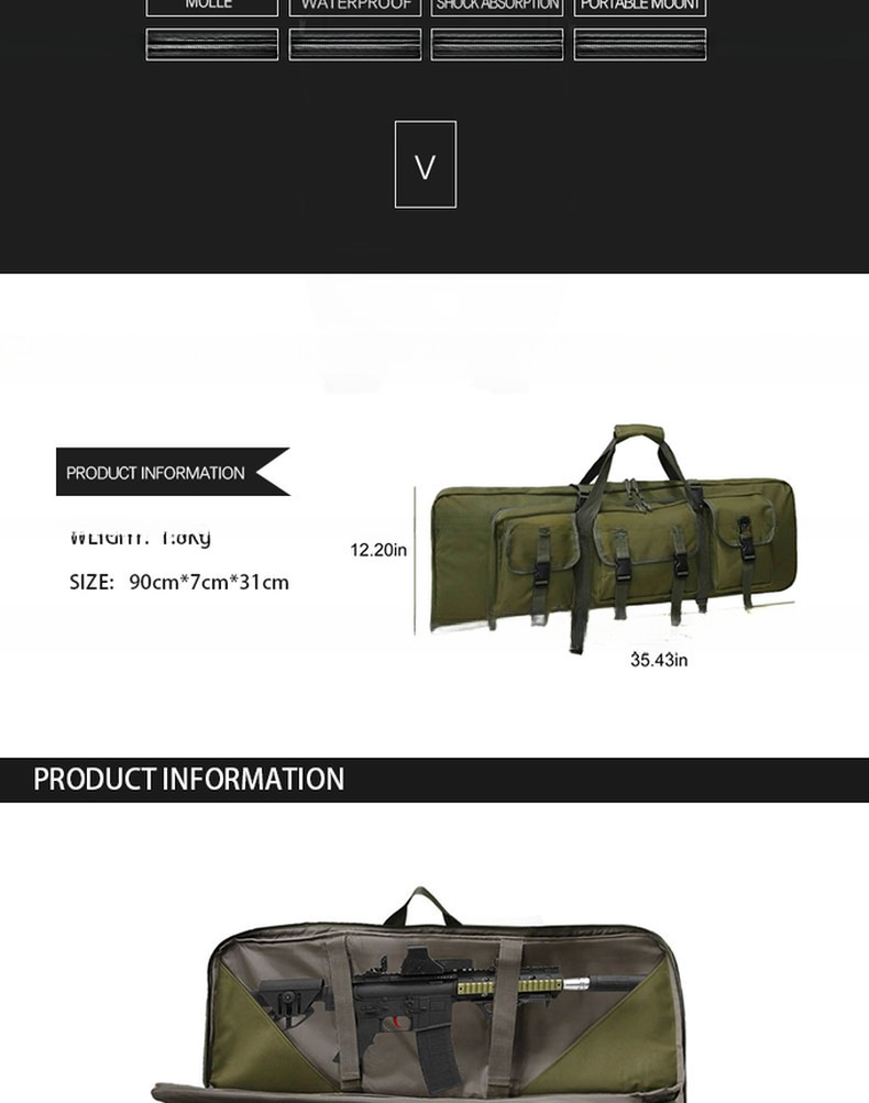 Outdoor Camping Backpack with 3 Bags Molle Bag and Polyester Material