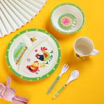 Cute Cartoon Children'S Melamine Dinnerware Set Plate Bowl And Cup BPA Free