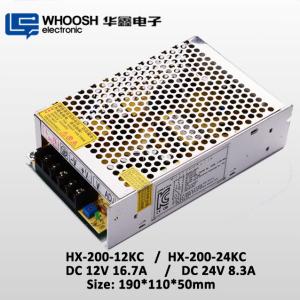 China 85% Efficiency Waterproof LED Power Supply 12V 200W 16.7A wholesale