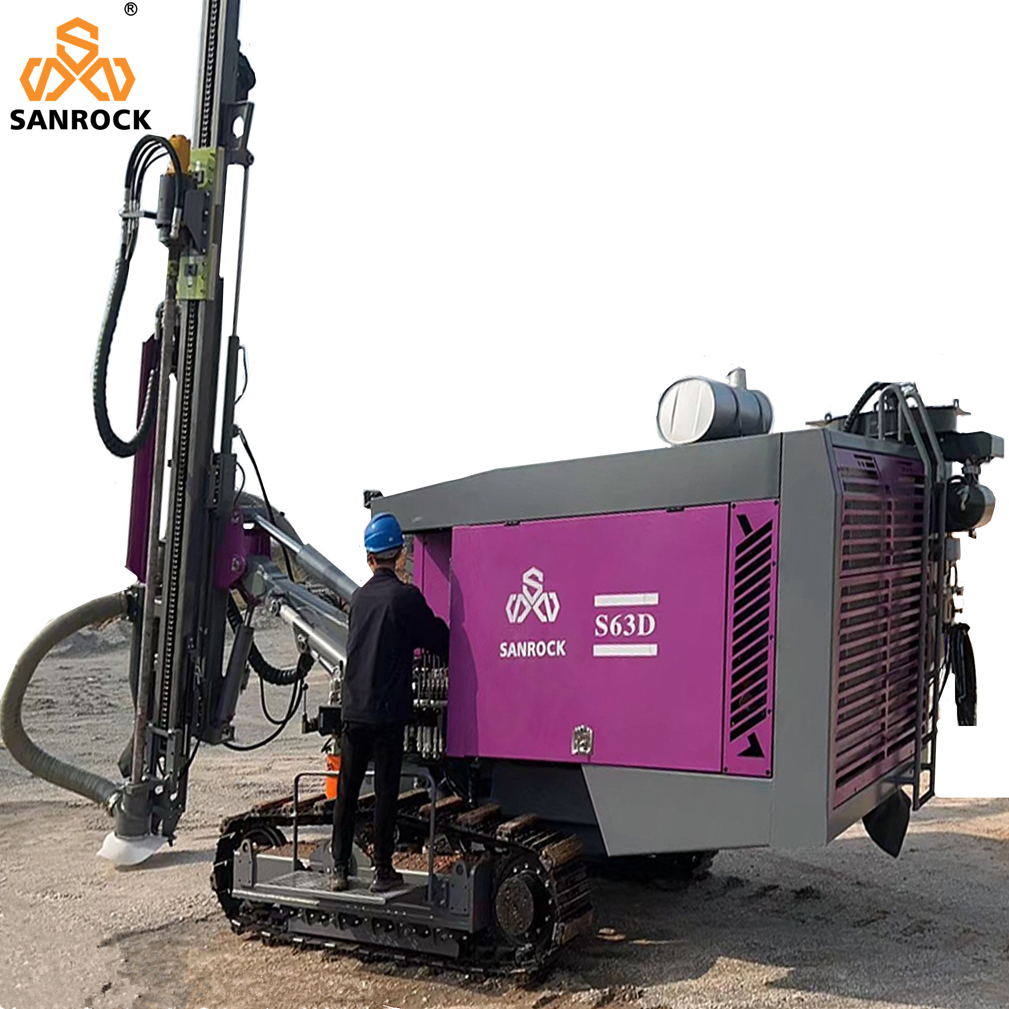 Mining Hydraulic Integrated Drilling Equipment 206KW Diesel Engine Drilling Rig Machine