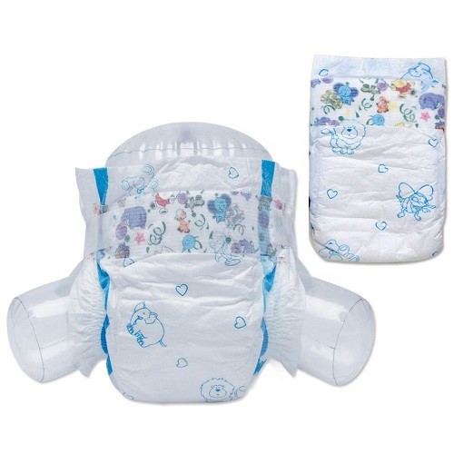 Big Spandex Elastic Waistband S M L XL Disposable Baby Diaper with Huge Absorbency
