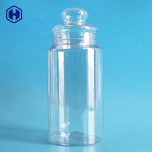 China Transparent Leak Proof Plastic Jars 1180ML 40OZ With 211 EOE POE Lid wholesale
