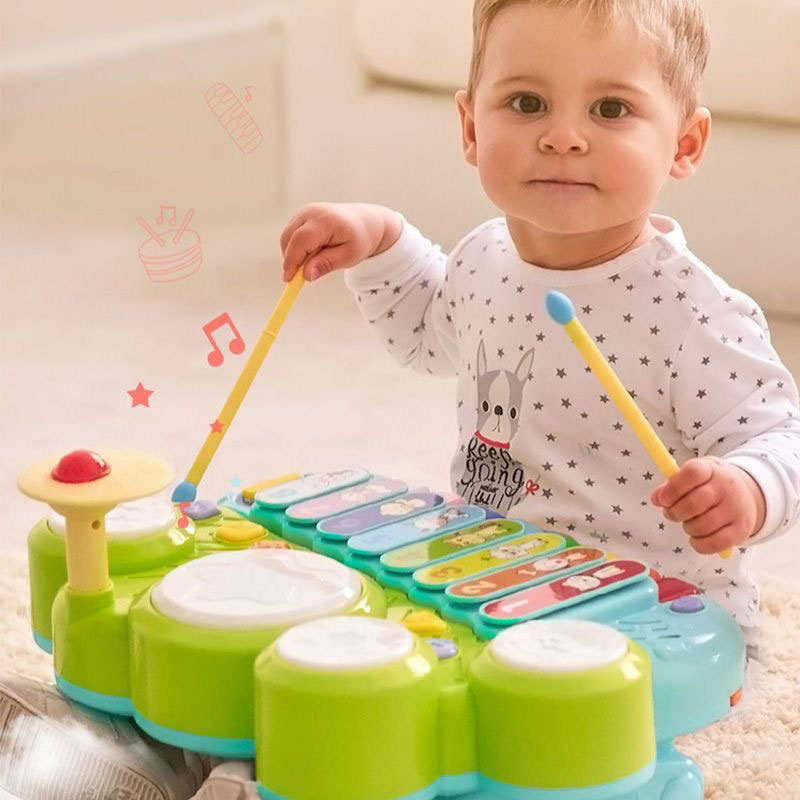 Metal Electronic Xylophone Game Drum Music Toy for 1-3 Year Olds Other Educational Toys