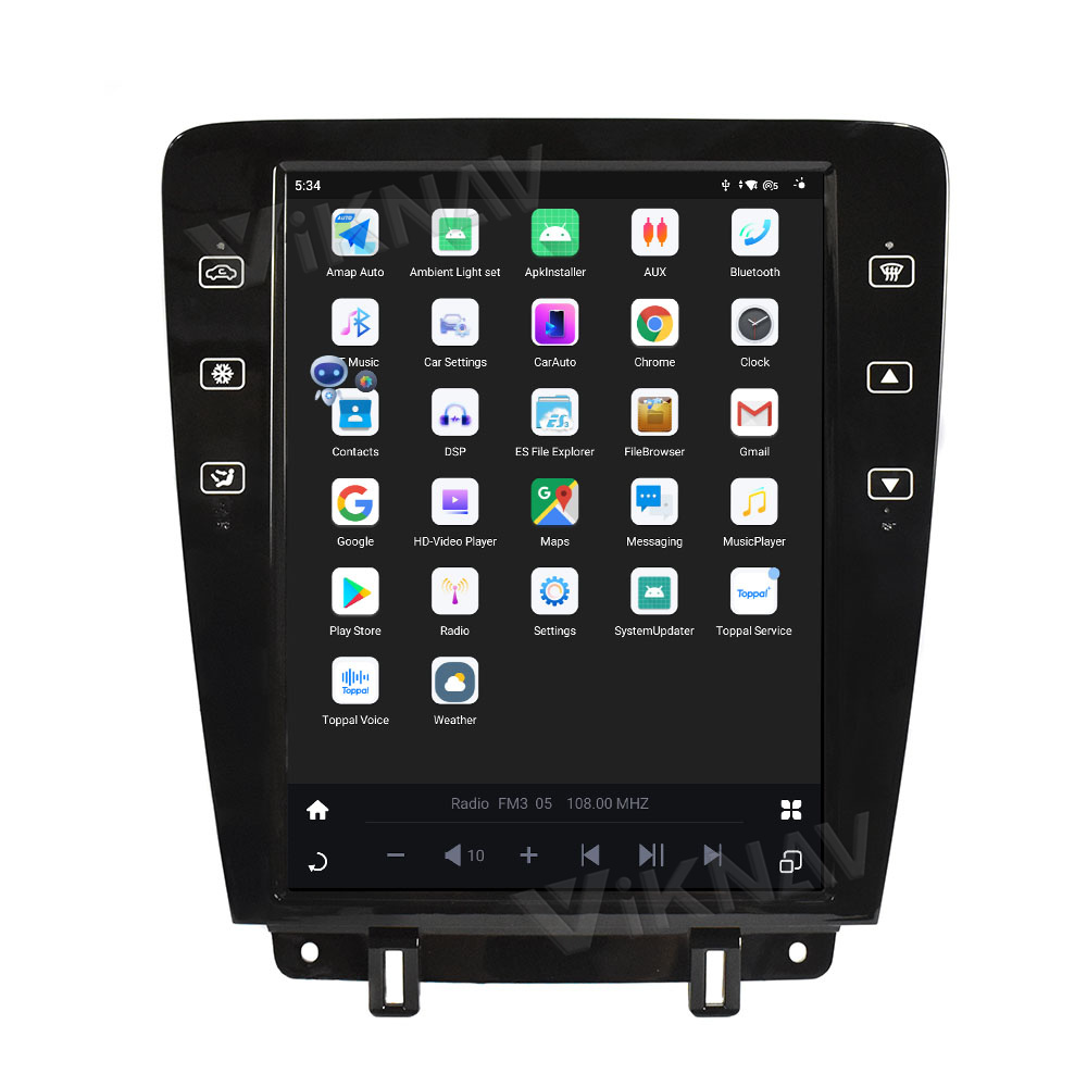 Android 13 Car Radio GPS Navigation For Ford Mustang Multimedia Player 09-13