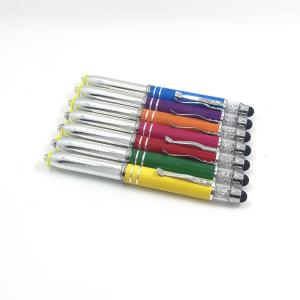 China Plastic Advertising Multicolor Ballpoint Pen Custom Logo Printed 0.7mm wholesale