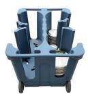 Restaurant Dish Storage Carts Tableware Trolley