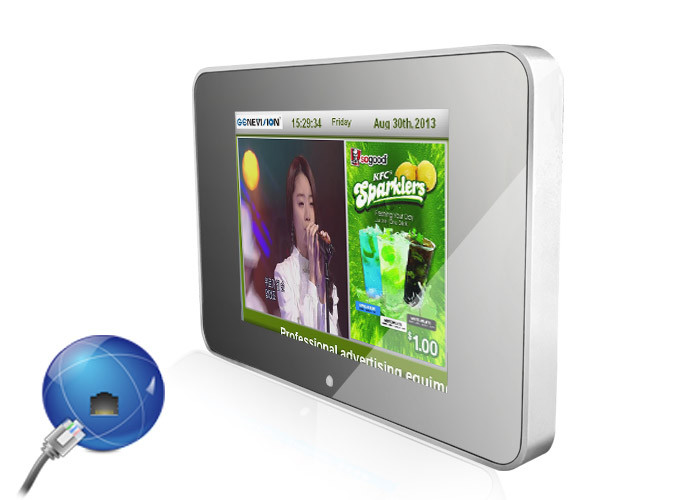 15" 350Cd / M2 Brightness Wifi Digital Signage Lcd Display Support Split Screen