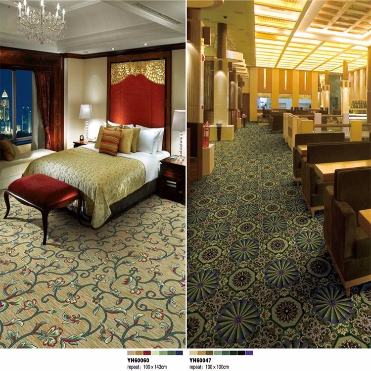 Chinese vintage style fireproof wall to wall nylon floor carpet