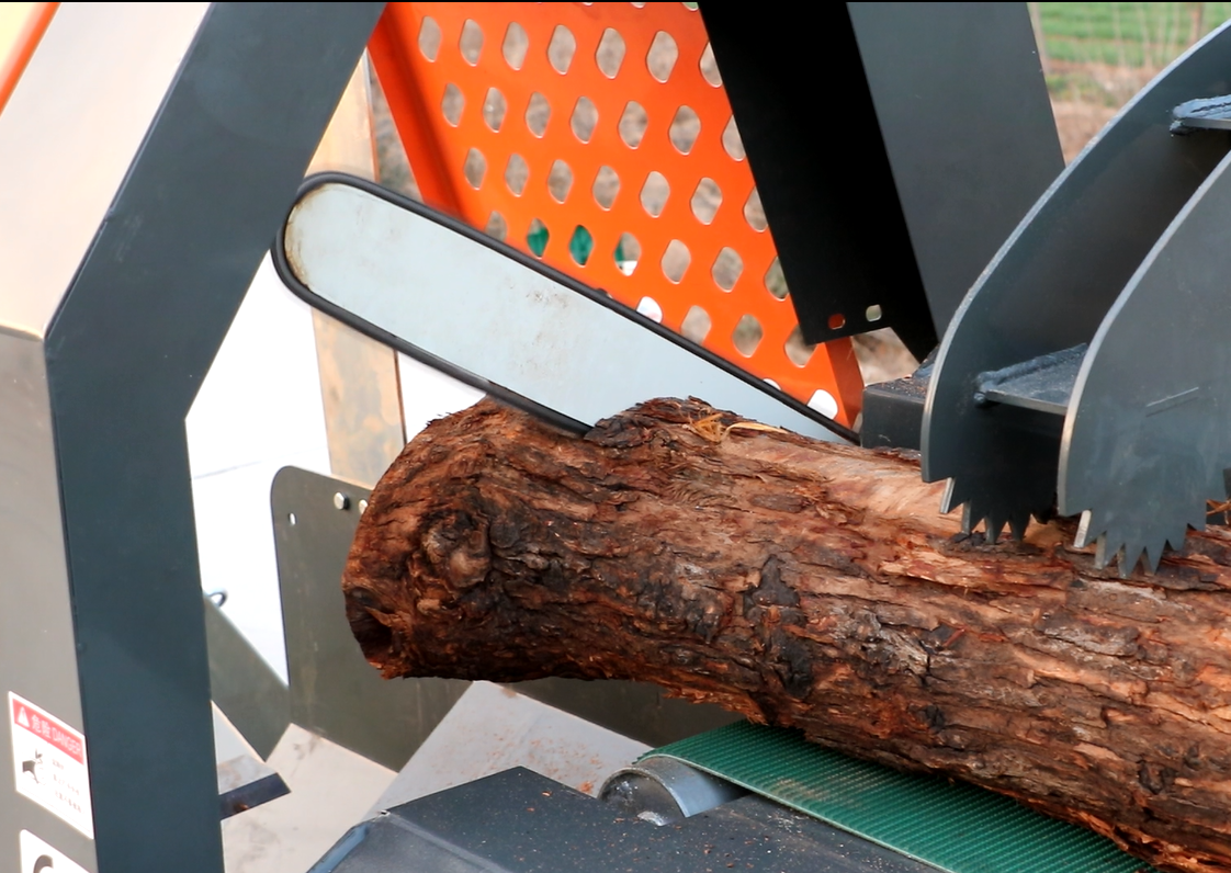 Powerful 20ton Gasoline Portable Split Wood Firewood Processor Machine for Forestry