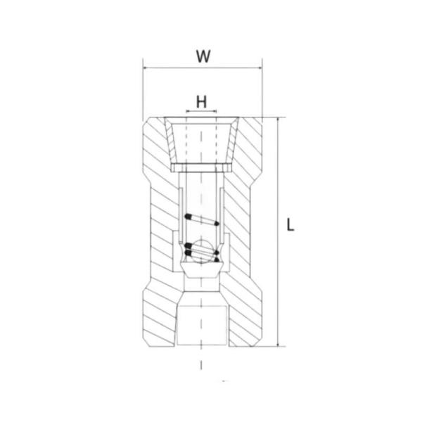304/316 Stainless Steel Female Thread High Pressure Check Valve for Water Pipe