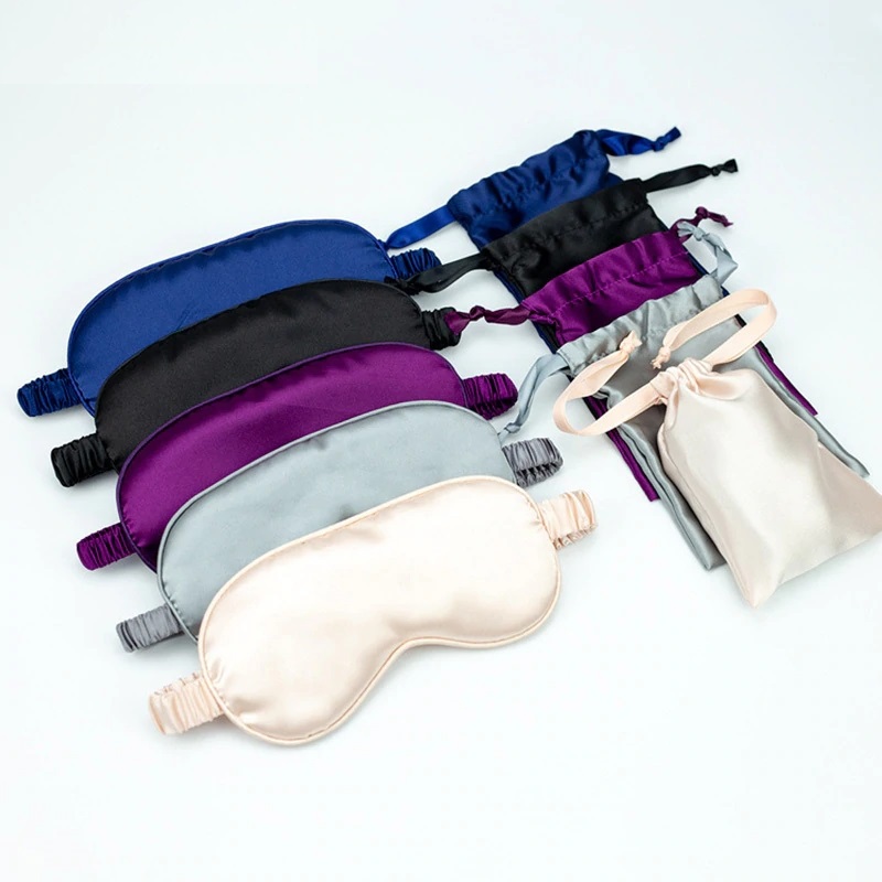 CE MSDS Sleeping Time Eye Cover , Mulberry Silk Eyeshades For Sleeping
