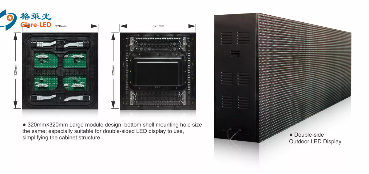 Epistar LED Chip P10 P8 P5 P6.67 Front Service Led Display Screens Outdoor Advertising