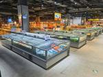 High-Efficiency Direct-Cooling Commercial Island Freezer | Auto-Defrost