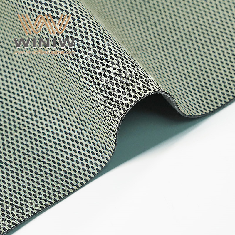 Abrasion Resistant Micro Fiber PU Faux Leather Basketball Fabric Material