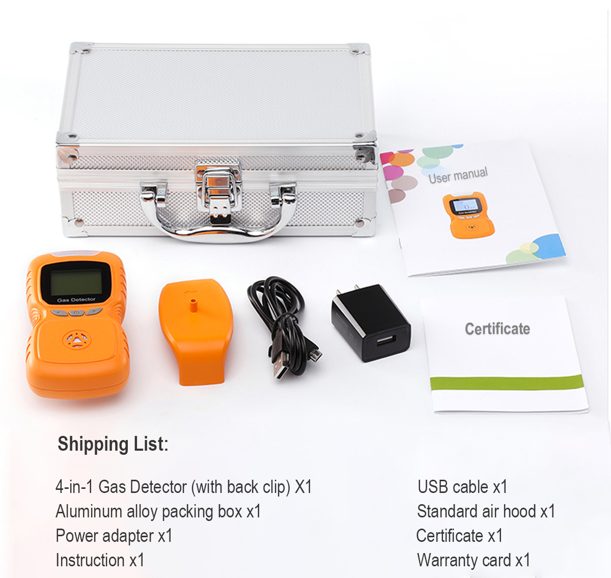 LCD Co Zt100k Personal Gas Detector Detect Natural Gas
