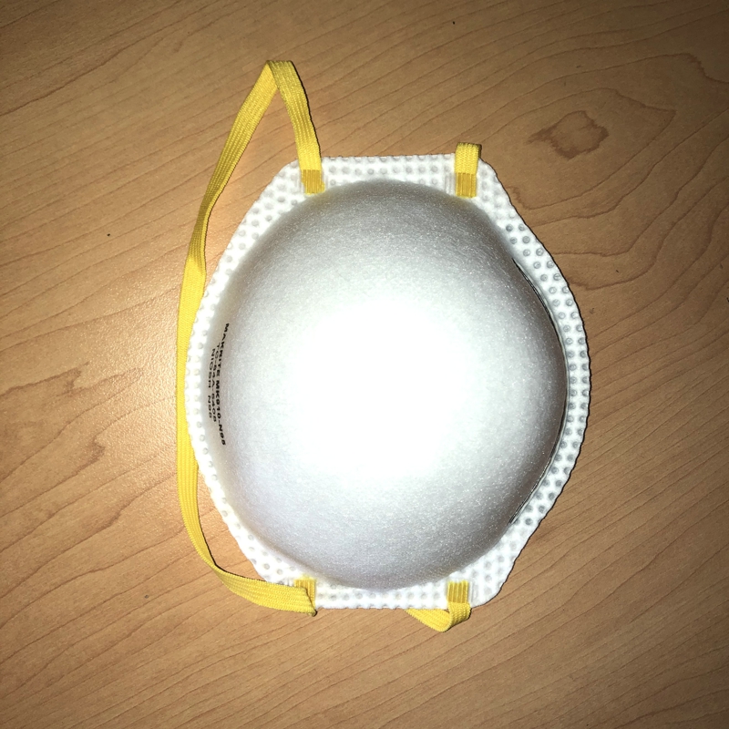 Cup Shape Particulate Respirator N95 Face Mask Protective Dust White Color