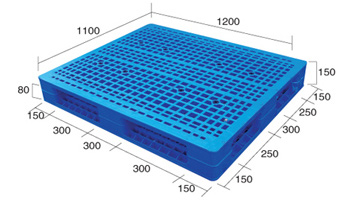 1400x1100 single faced heavy duty racking plastic pallet sale