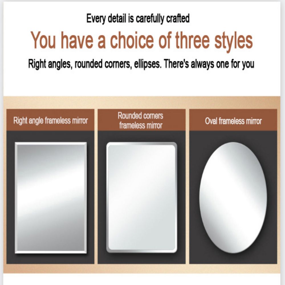 Wall Mirror for Every Day Unbreakable Decorative Magic Glass Bath Bedroom Decoration