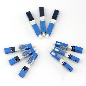 China 0.3dB Max Loss Optical Fiber Connector , Telecom Cable Fast Ftth Cable Connector wholesale
