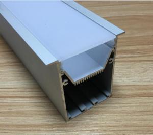 China 70X75mm Aluminium Led Strip Housing , Recessed Led Light Aluminium Profile wholesale