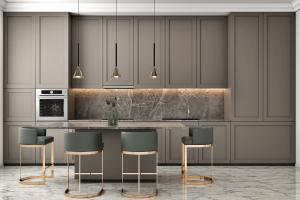 China OEM ODM Cabinext Furniture Kitchen Cabinets With Restaurant Style For House wholesale