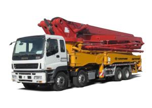 China Commercial Cement Mixer ISUZU Chassis 49m Concrete Boom Truck Mounted wholesale