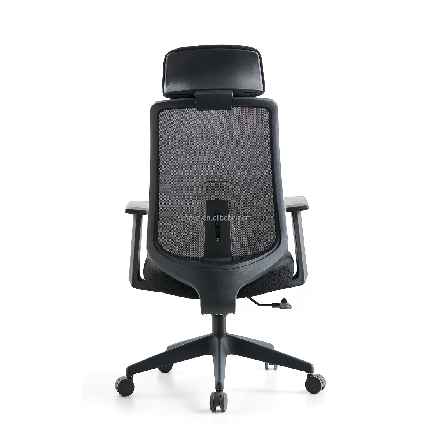 Comfortable Mesh Office Chair with Adjustable Backrest and Padded Lumbar Support