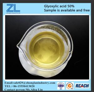 China glyoxylic acid for hair care industry,CAS NO.:298-12-4 wholesale