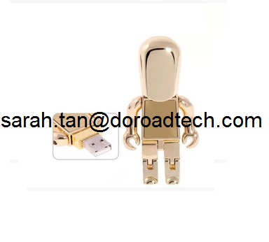 Creative Metal Robot USB Flash Drive 2.0, Best Promotional Gift with Customize Logo